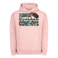 Pigment Salmon mama's let your babies be cowboys Urban Hoodie - OliviaCreatesArt