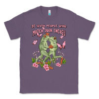 Lavender be with people who match your energy Classic Tee - MaliasSmallBusiness