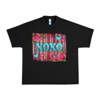 Black xoxo valentines day leopard glitter brushstroke Urban Heavy Tee - Jasminsmagicworld