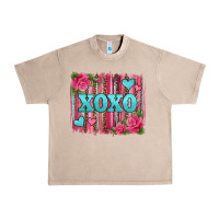 French Oak xoxo valentines day leopard glitter brushstroke Urban Heavy Tee - Jasminsmagicworld