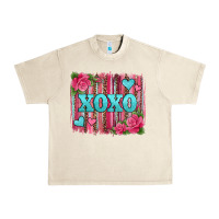 Sandshell xoxo valentines day leopard glitter brushstroke Urban Heavy Tee - Jasminsmagicworld