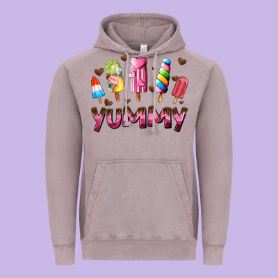 Yummy Vintage Hoodie Designed By Adodesignshop