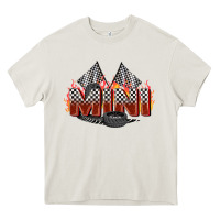 Cream race mini Heavy Core Tee - Zillion Design Studio