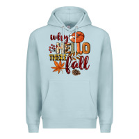 Blue Mist Why hello there Fall Premium Hoodie - NancyCooperArtShop