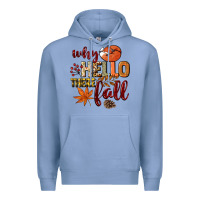 Colony Blue Why hello there Fall Premium Hoodie - NancyCooperArtShop