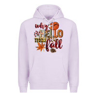 Lilac Why hello there Fall Premium Hoodie - NancyCooperArtShop