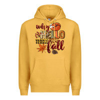 Mustard Why hello there Fall Premium Hoodie - NancyCooperArtShop