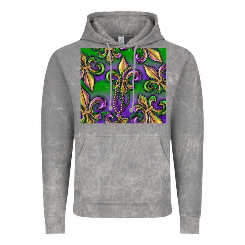 Mardi Gras Fleur De Lis Vintage Hoodie by RanaPortraitStore | Teevron