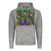 Cloud Rock Mardi Gras Fleur De Lis Vintage Hoodie - RanaPortraitStore