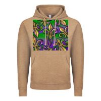 Vintage Coffee Mardi Gras Fleur De Lis Vintage Hoodie - RanaPortraitStore