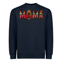 Navy mama floral aztec leopard Heavyweight Sweatshirt - Jasminsmagicworld