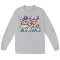 Moon Dust reading fiction is my addiction Long Sleeve Tee - MaliasSmallBusiness