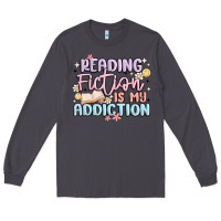 Smoke reading fiction is my addiction Long Sleeve Tee - MaliasSmallBusiness