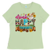 Matcha drink happy thoughts Ladies Tee - Zillion Design Studio