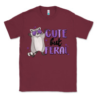 Burgundy cute but feral Classic Tee - MaliasSmallBusiness