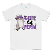White cute but feral Classic Tee - MaliasSmallBusiness
