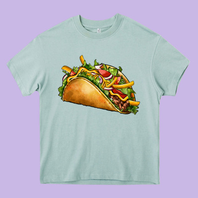 Taco Heavy Core Tee Designed By Cts Tumbler Store