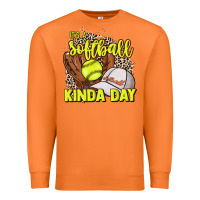 Carrot It's a Softball kinda day leopard Premium Sweatshirt - NancyCooperArtShop