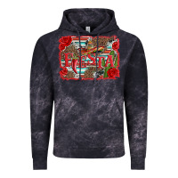 Cloud Black fiesta with sombrero background Vintage Hoodie - Artiststas