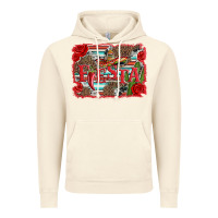 Vintage Artic fiesta with sombrero background Vintage Hoodie - Artiststas