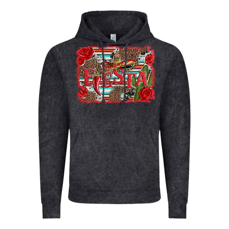 Fiesta With Sombrero Background Vintage Hoodie by Artiststas | Teevron