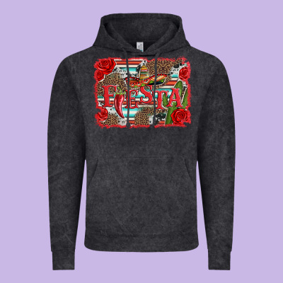 Fiesta With Sombrero Background Vintage Hoodie Designed By Artiststas
