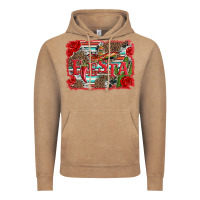 Vintage Coffee fiesta with sombrero background Vintage Hoodie - Artiststas