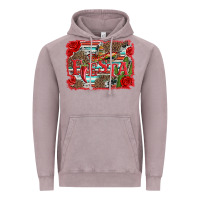 Vintage Zinc fiesta with sombrero background Vintage Hoodie - Artiststas