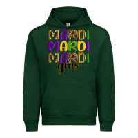 Forest Green mardi mardi mardi gras Urban Hoodie - OliviaCreatesArt