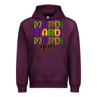 Mauve Wine mardi mardi mardi gras Urban Hoodie - OliviaCreatesArt