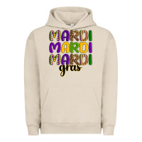 Pigment French Oak mardi mardi mardi gras Urban Hoodie - OliviaCreatesArt