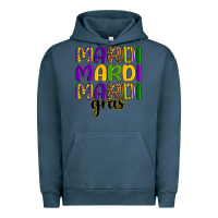Pigment Midnight Navy mardi mardi mardi gras Urban Hoodie - OliviaCreatesArt