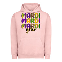 Pigment Salmon mardi mardi mardi gras Urban Hoodie - OliviaCreatesArt