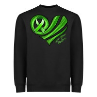 Black mental health awareness heart Heavyweight Sweatshirt - Jasminsmagicworld