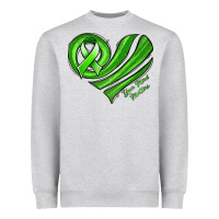 Heather Grey mental health awareness heart Heavyweight Sweatshirt - Jasminsmagicworld