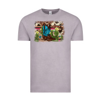 Vintage Zinc cactus boot background Vintage Tee - AdoDesignShop