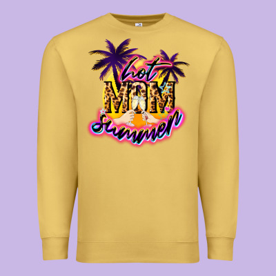 Hot Mom Summer Premium Sweatshirt Designed By Nancycooperartshop