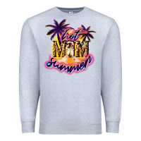 Heather Grey Hot Mom summer Premium Sweatshirt - NancyCooperArtShop