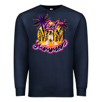 Navy Hot Mom summer Premium Sweatshirt - NancyCooperArtShop