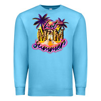 Ocean Blue Hot Mom summer Premium Sweatshirt - NancyCooperArtShop