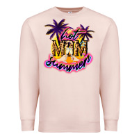 Pale Pink Hot Mom summer Premium Sweatshirt - NancyCooperArtShop