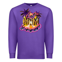 Purple Hot Mom summer Premium Sweatshirt - NancyCooperArtShop