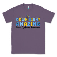 Lavender down right amazing down syndrome awareness Classic Tee - MaliasSmallBusiness