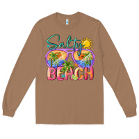 Toasted Coconut salty beach Long Sleeve Tee - MaliasSmallBusiness