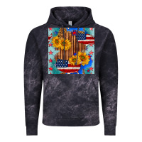 Cloud Black usa map with sunflowers and leopard seamless pattern Vintage Hoodie - BundleAndBundleShop