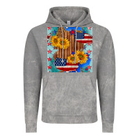 Cloud Rock usa map with sunflowers and leopard seamless pattern Vintage Hoodie - BundleAndBundleShop