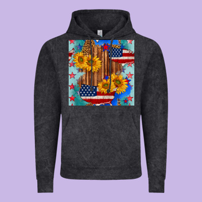 Usa Map With Sunflowers And Leopard Seamless Pattern Vintage Hoodie Designed By Bundleandbundleshop