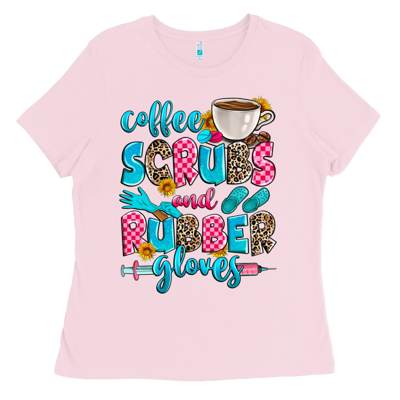 Coffee Scrubs And Rubber Gloves Ladies Tee by Zillion Design Studio | Teevron