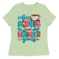 Matcha coffee scrubs and rubber gloves Ladies Tee - Zillion Design Studio