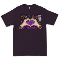 Plum this girl loves halloween Premium Tee - CowhideDigitalArt